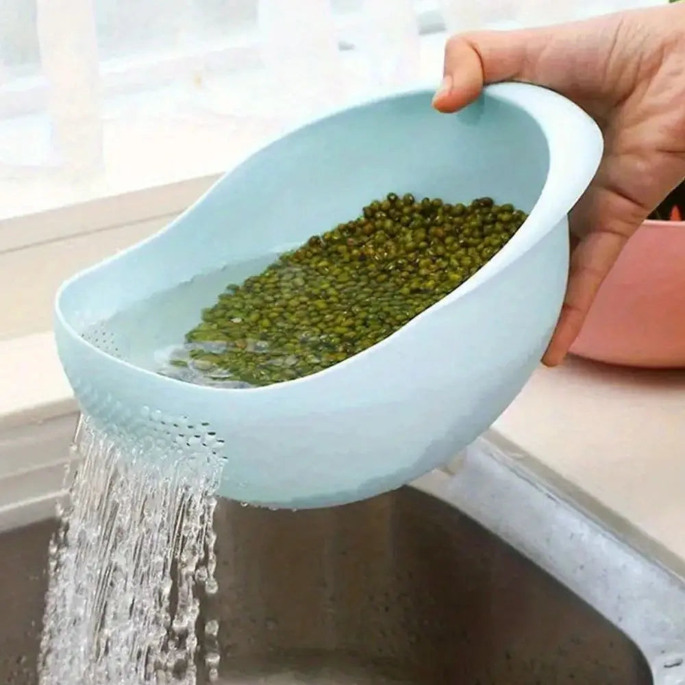 Plastic Rice Sieve Colander – 2 Pieces