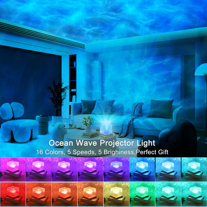 Ocean Wave LED Cube Lamp
