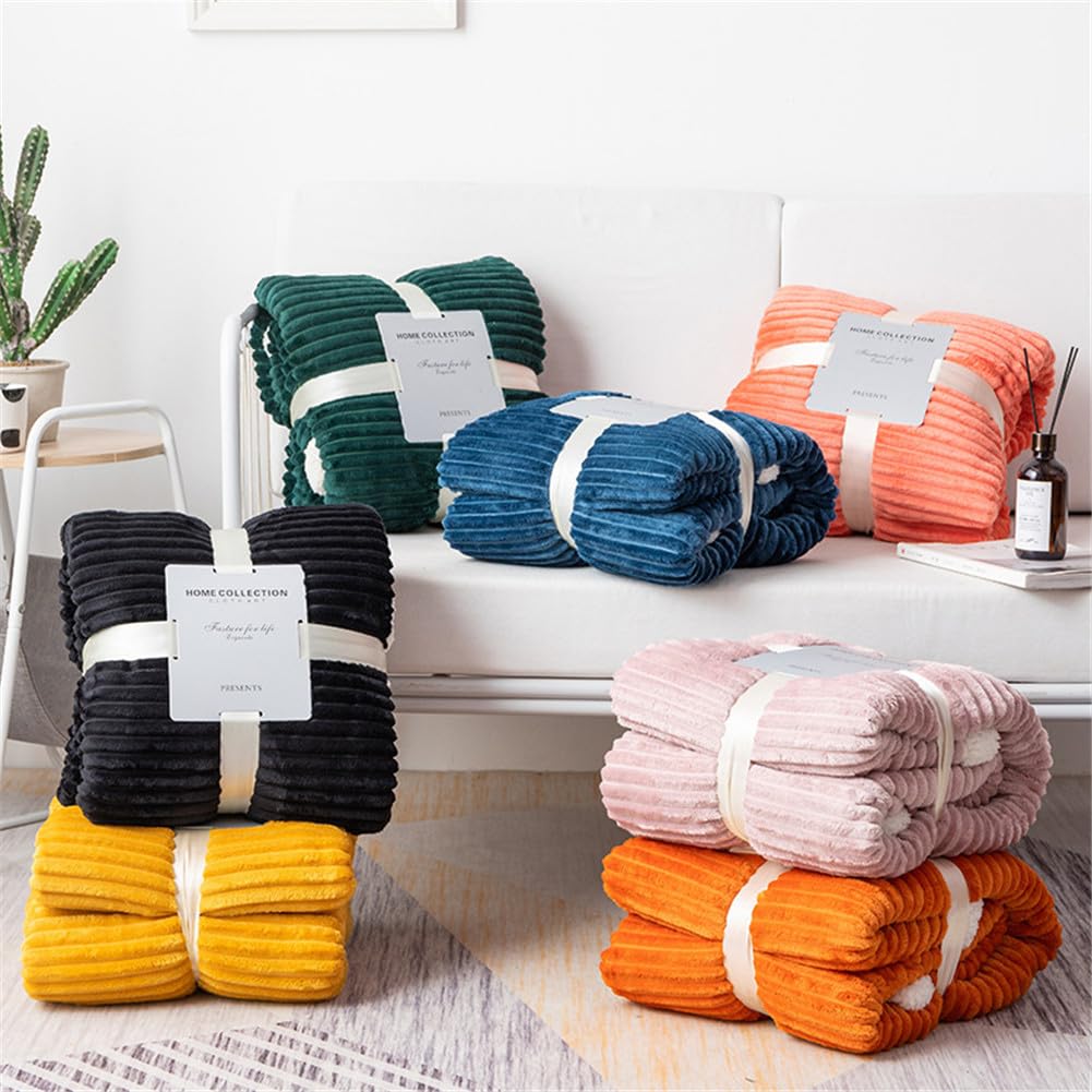 Ribbed Flannel Blanket
