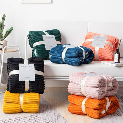 Ribbed Flannel Blanket