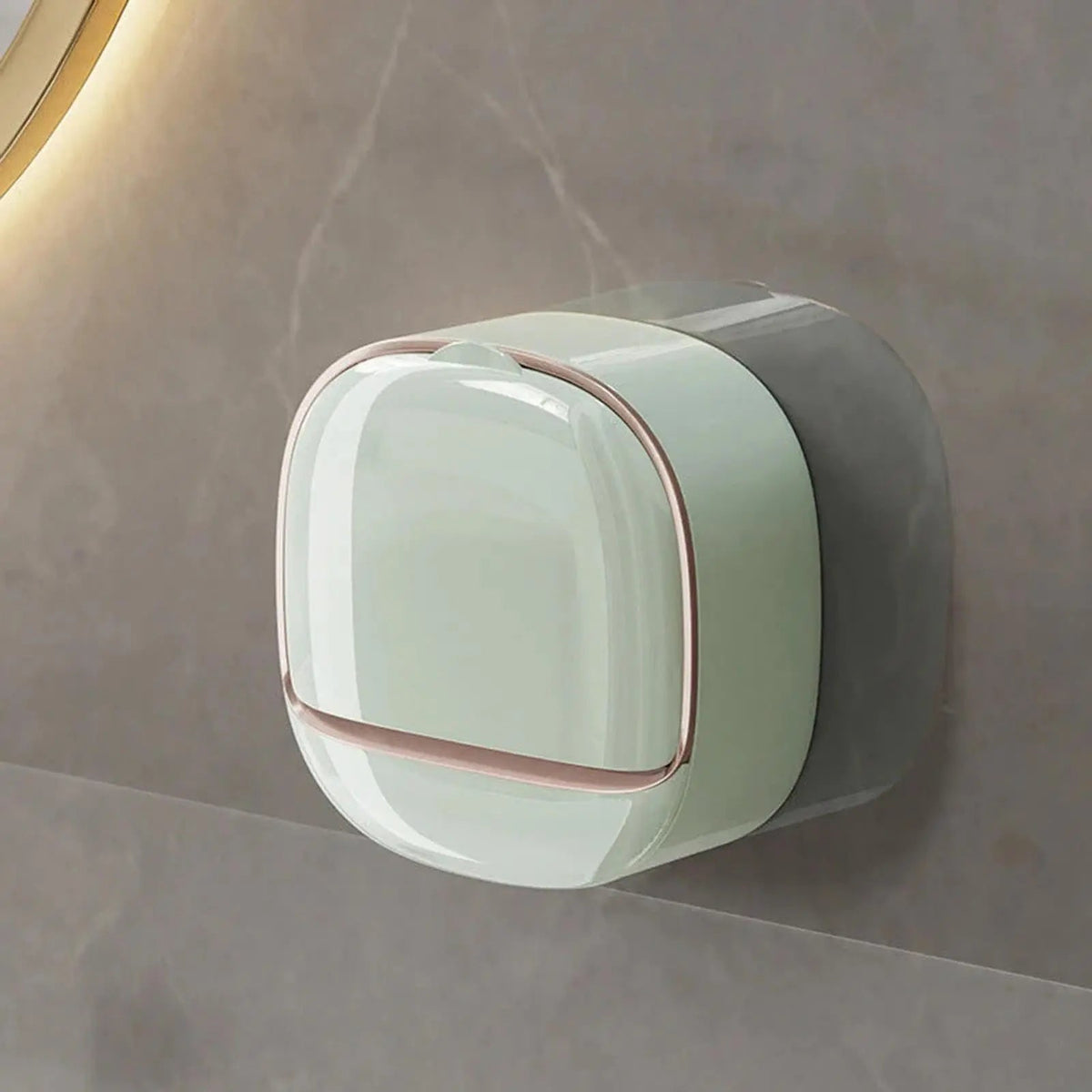 Wall-Mounted Soap Dishes with Lids – 2 Pack