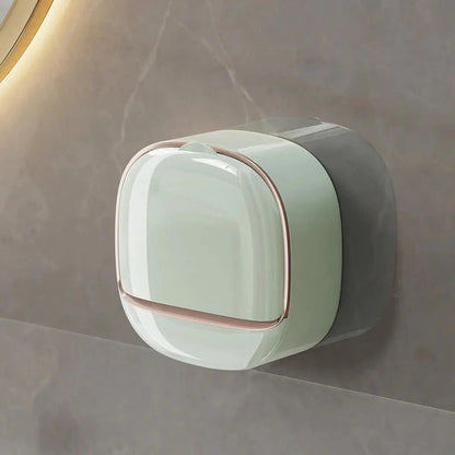 Wall-Mounted Soap Dishes with Lids – 2 Pack