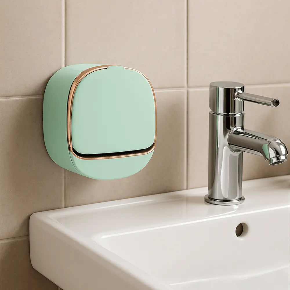 Wall-Mounted Soap Dishes with Lids – 2 Pack