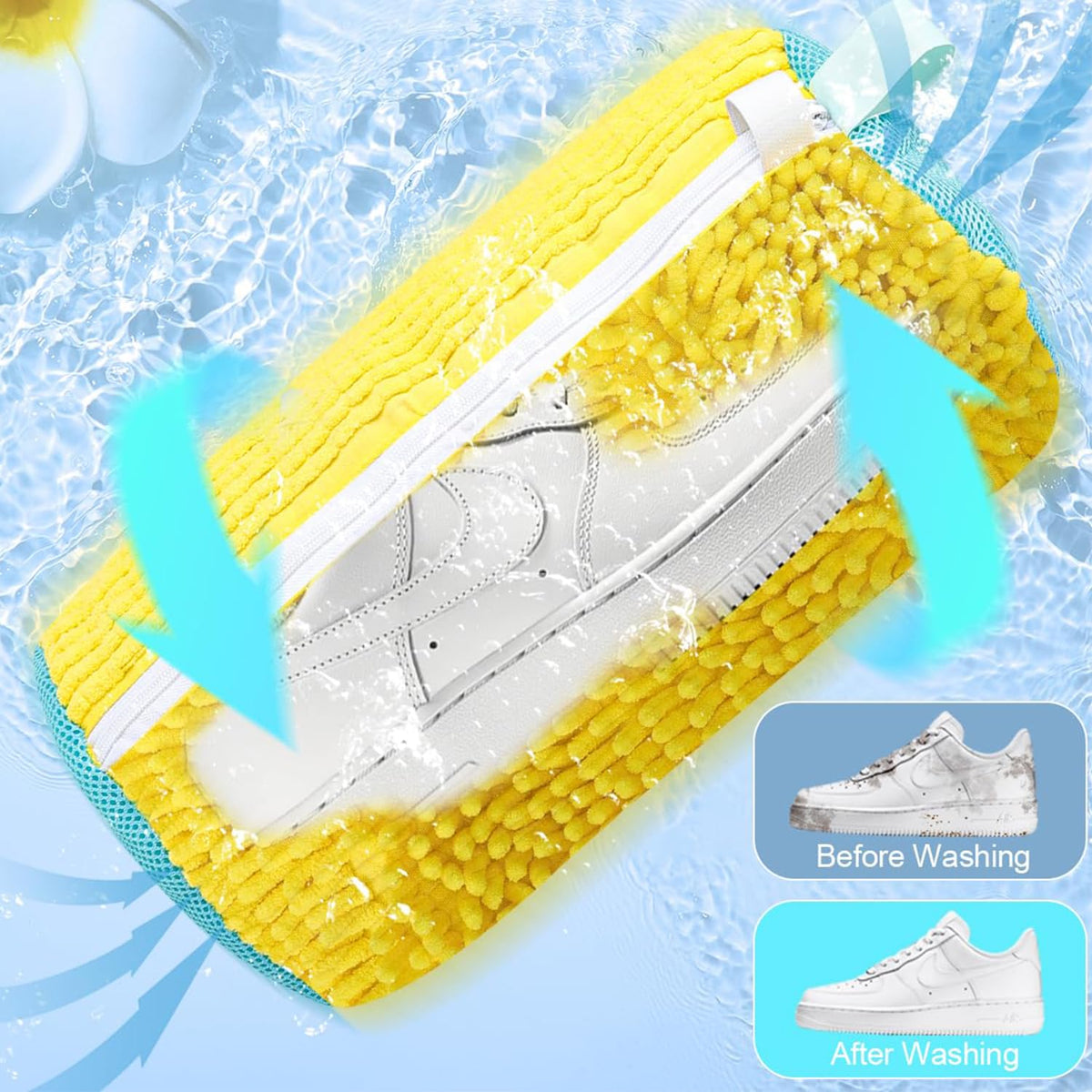 Reusable Shoe Washing Machine Laundry Bag