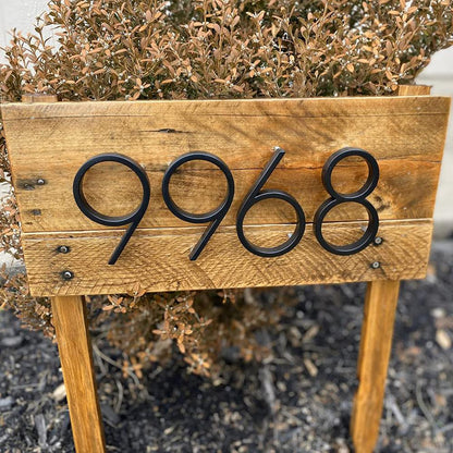 Stainless Steel Floating House Number