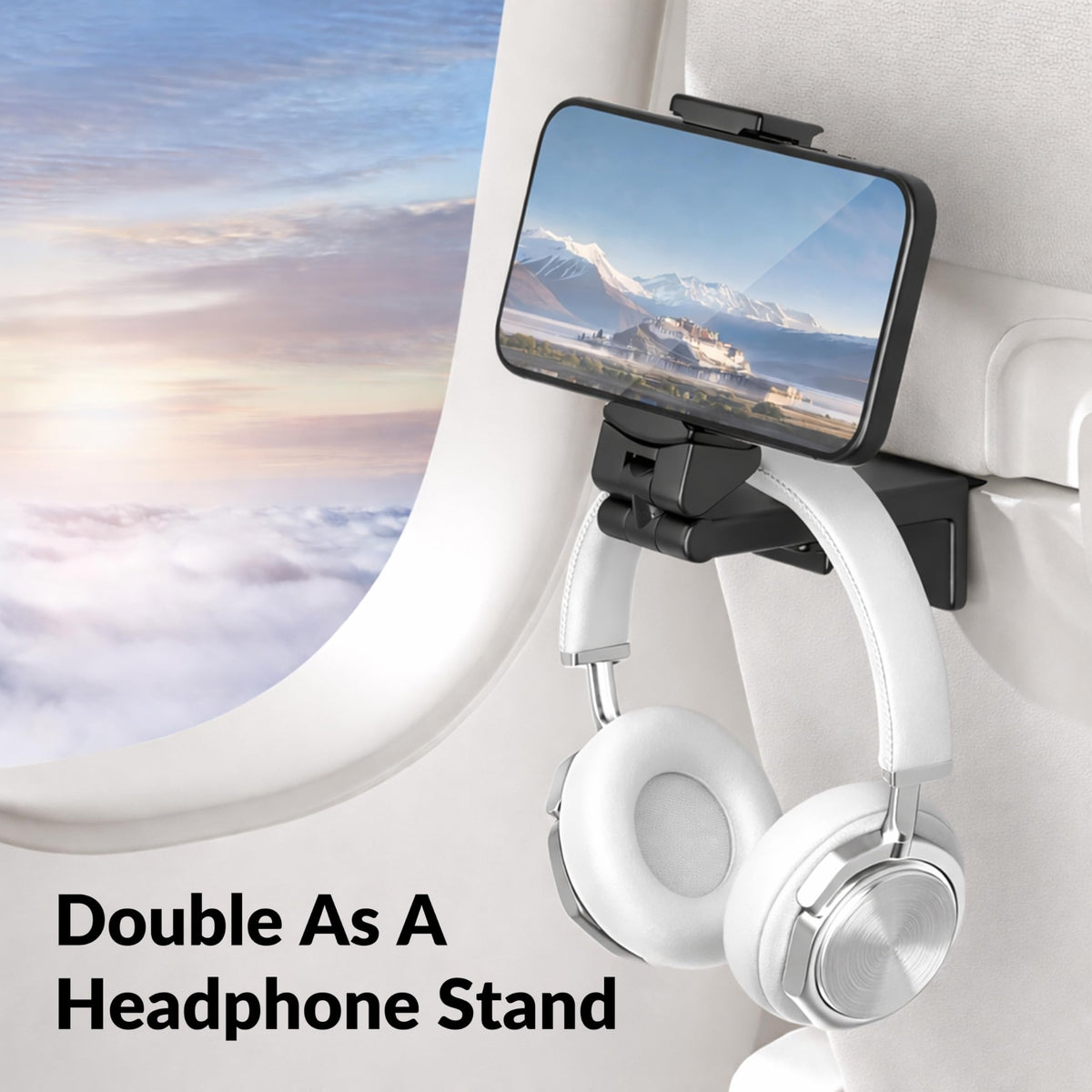 Airplane Phone Holder Dual 360 Rotation