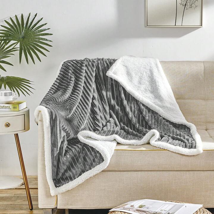 Ribbed Flannel Blanket