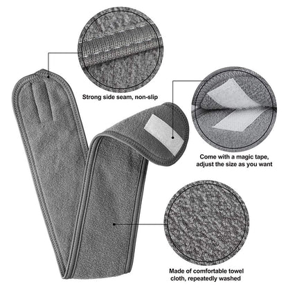 Microfibre Adjustable Spa Headband Hair Wrap