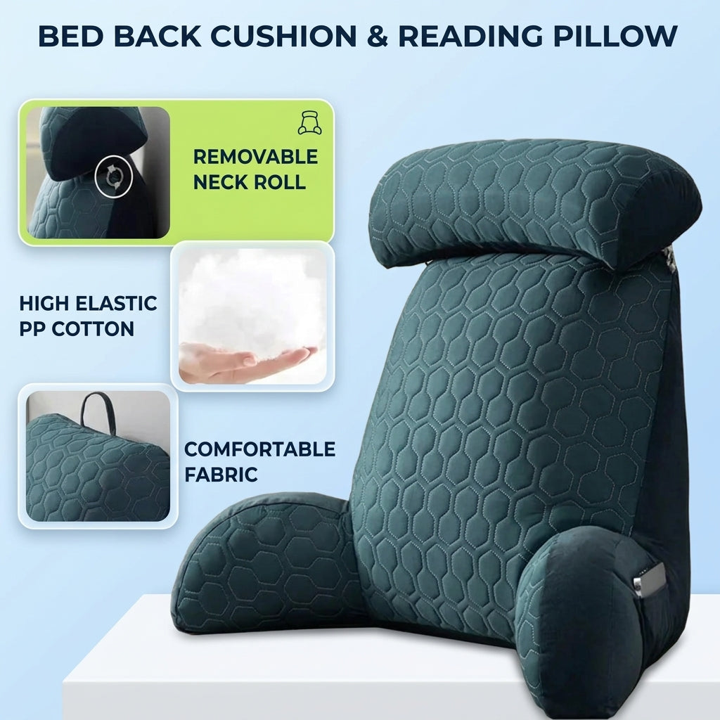 Reading Lounge Cushion with Side Pockets