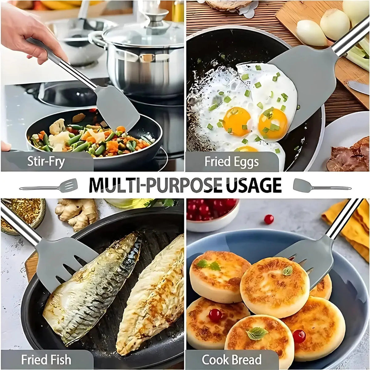 Silicone Spatula Set – 2 Pieces