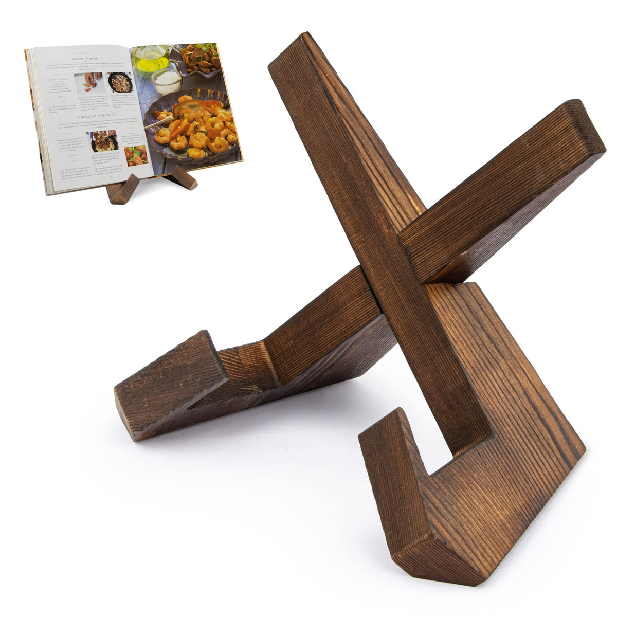 Wooden Cookbook Stand