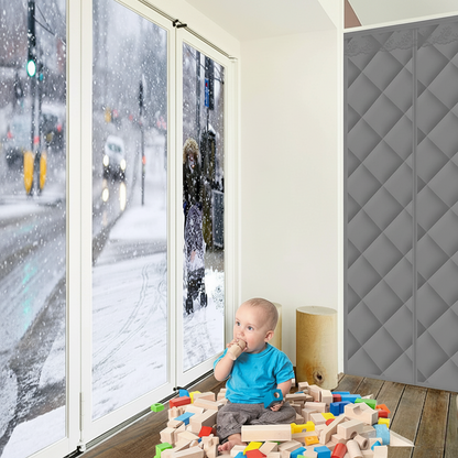 Waterproof Coldproof Magnetic Cotton Door Curtain