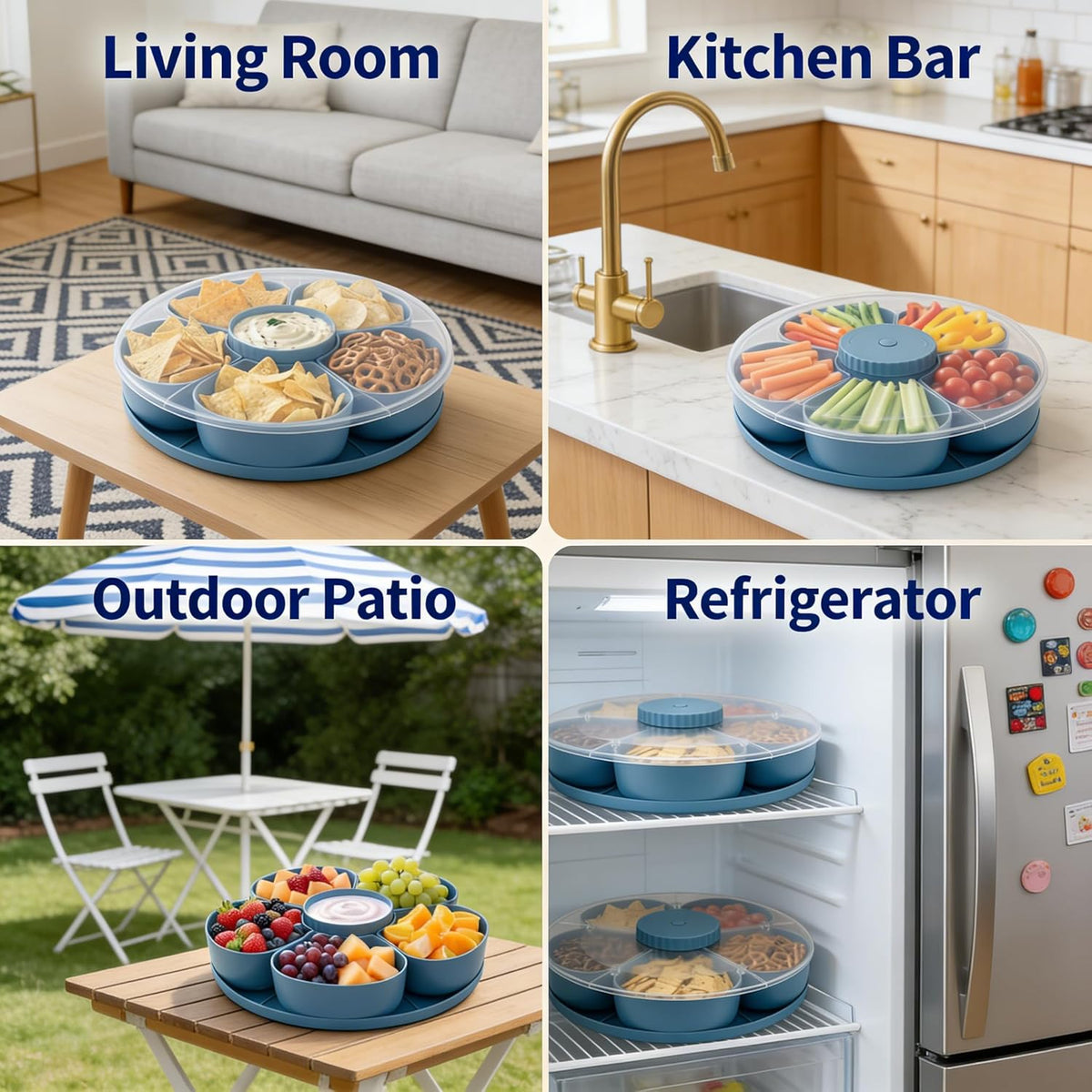 Rotating Snack Tray