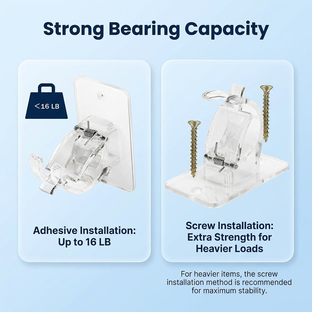 No Drill Curtain Bracket – 4 Pieces