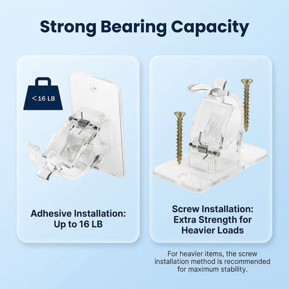 No Drill Curtain Bracket – 4 Pieces