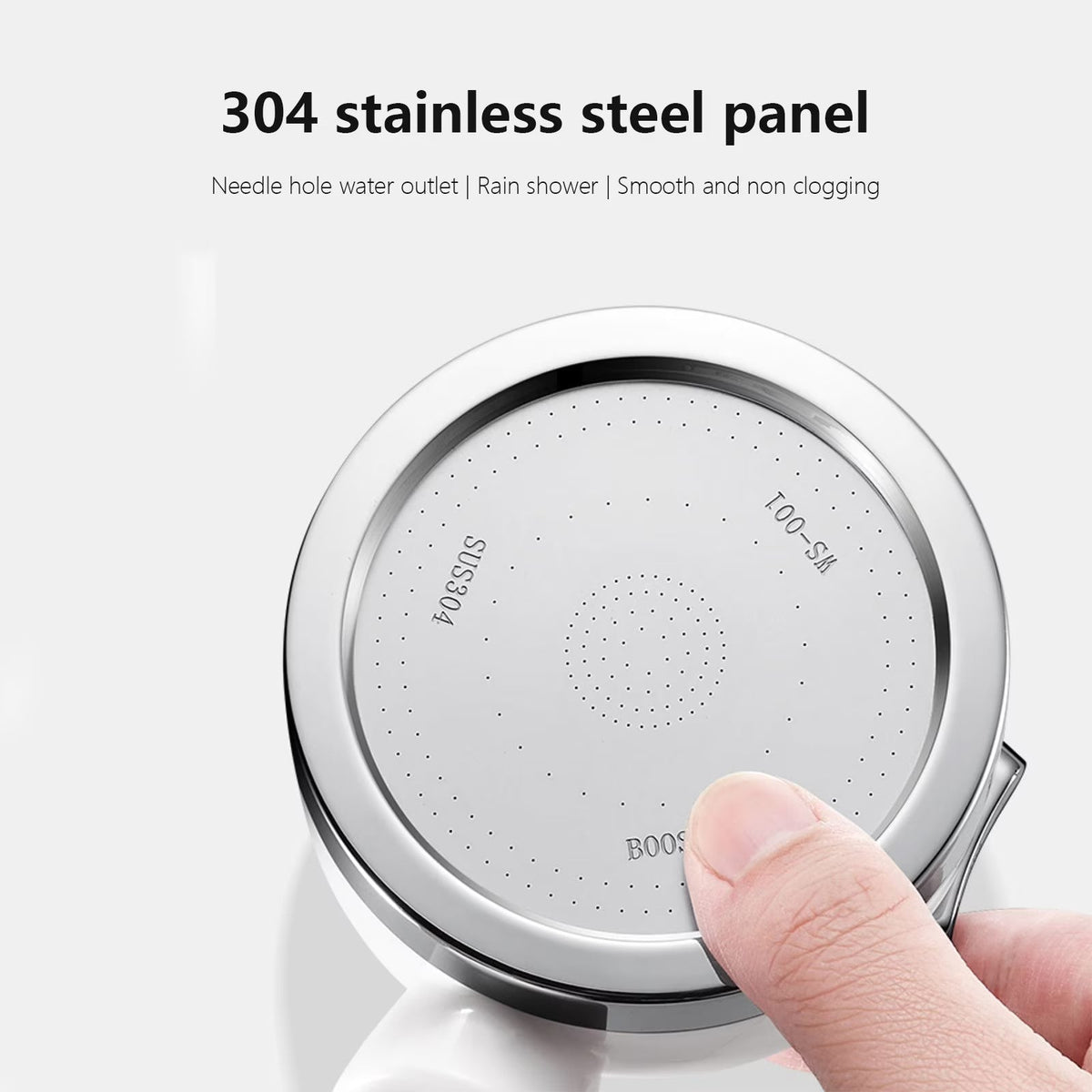 One-Touch Stop Showerhead