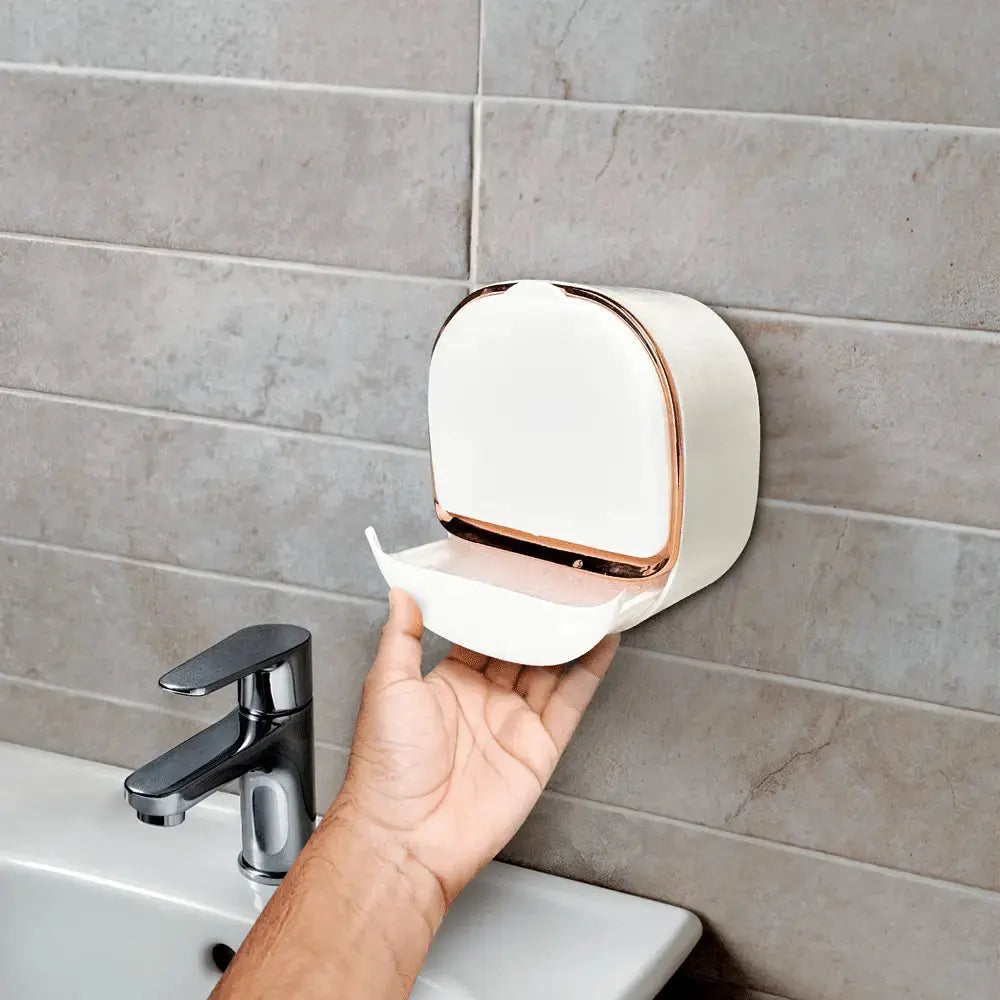 Wall-Mounted Soap Dishes with Lids – 2 Pack