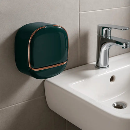 Wall-Mounted Soap Dishes with Lids – 2 Pack