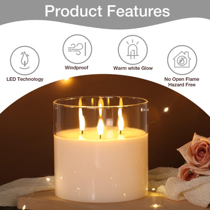 Remote Flameless Pillar Candle