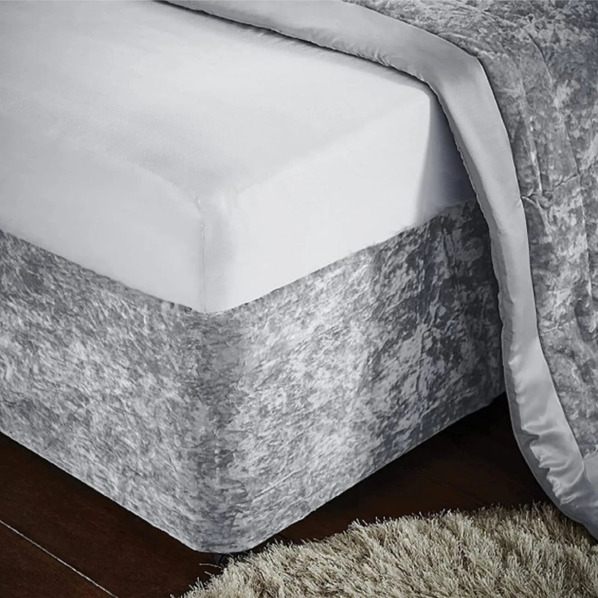 Velvet Wrap Bed Skirt