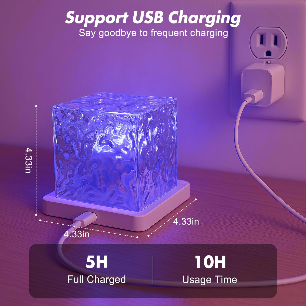 Ocean Wave LED Cube Lamp