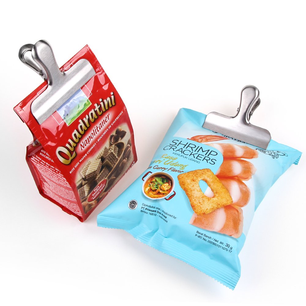 Stainless Steel Bag Clips – 3 Pieces