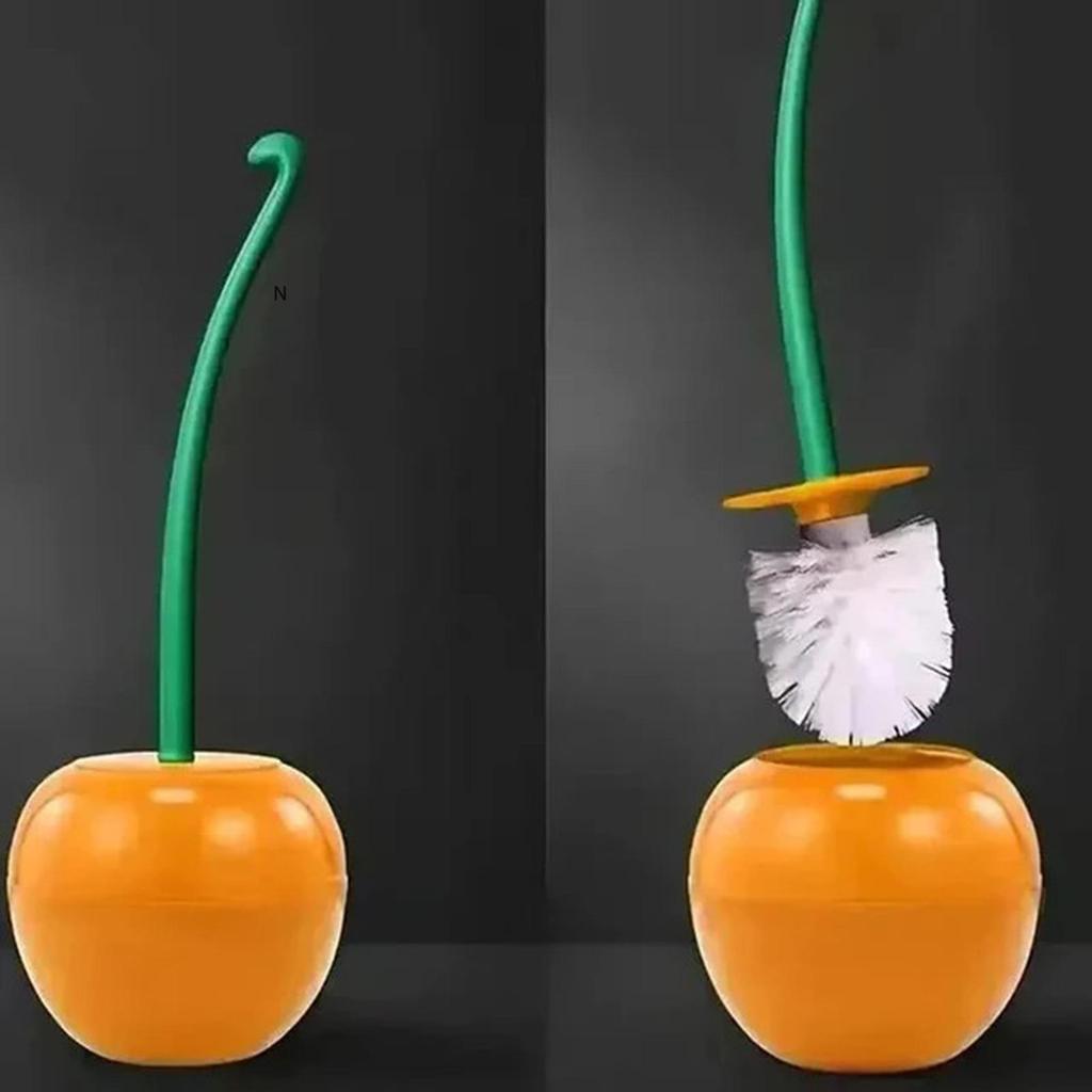 Cherry Toilet Brush Set