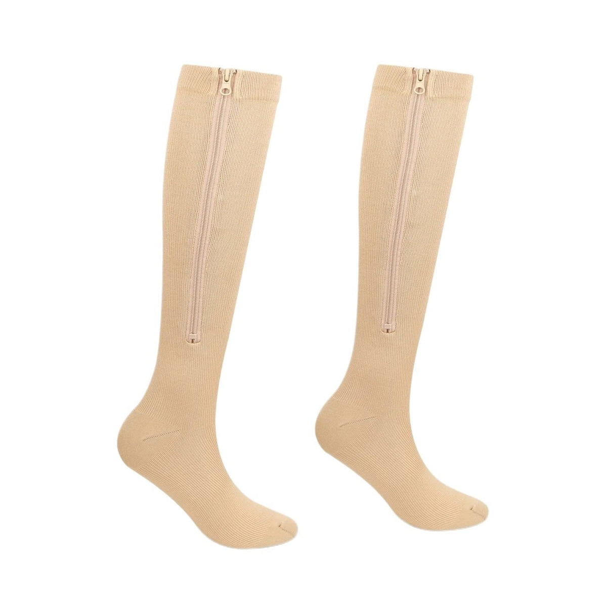 Zip-Up Compression Socks with Graduated Support