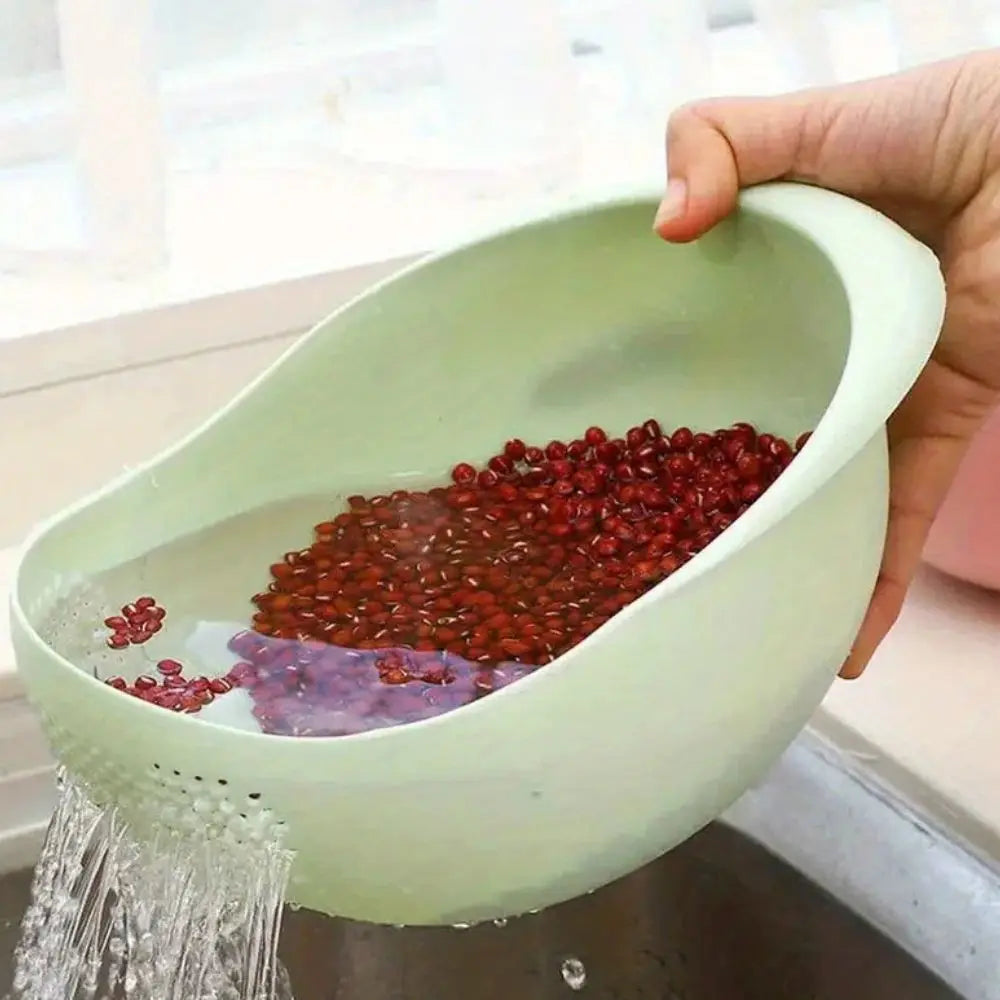 Plastic Rice Sieve Colander – 2 Pieces