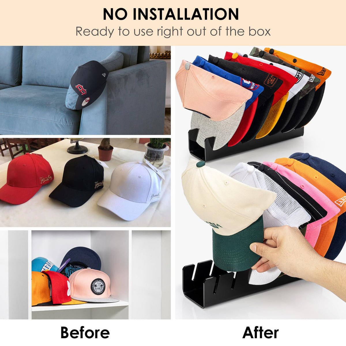 Acrylic Hat Rack