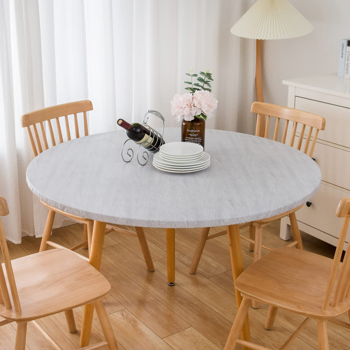 Round Vinyl Tablecloth