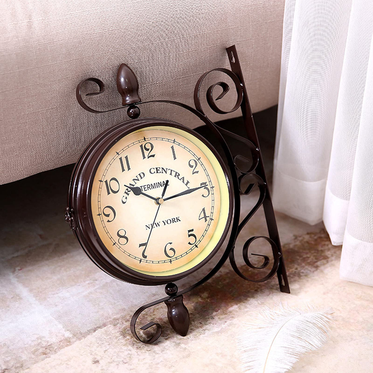 Double-Sided Station Clock