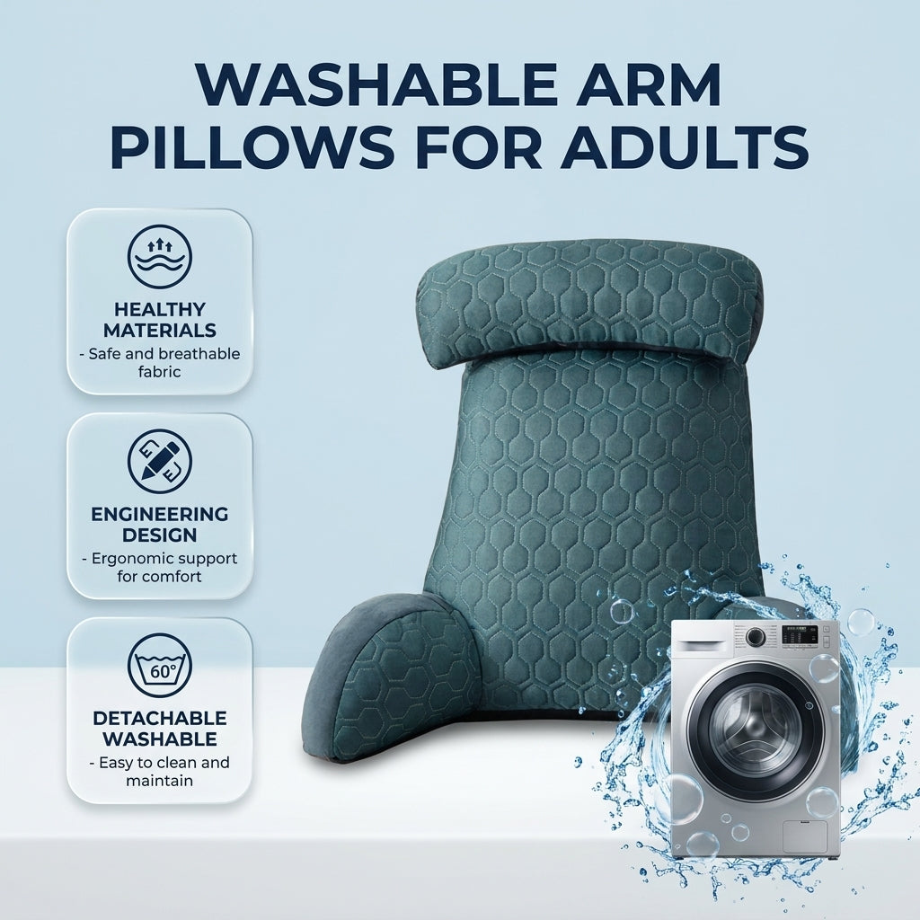 Reading Lounge Cushion with Side Pockets