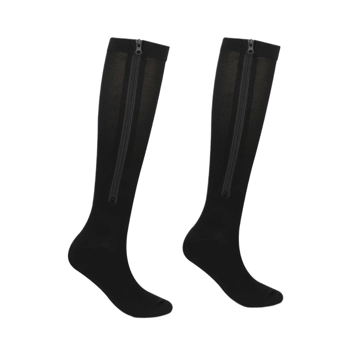 Zip-Up Compression Socks with Graduated Support
