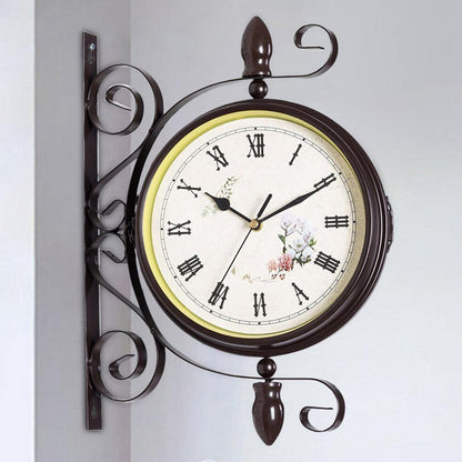 Double-Sided Station Clock
