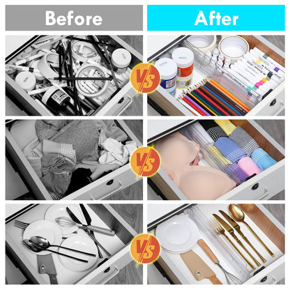 Adjustable Drawer Organisers Pack