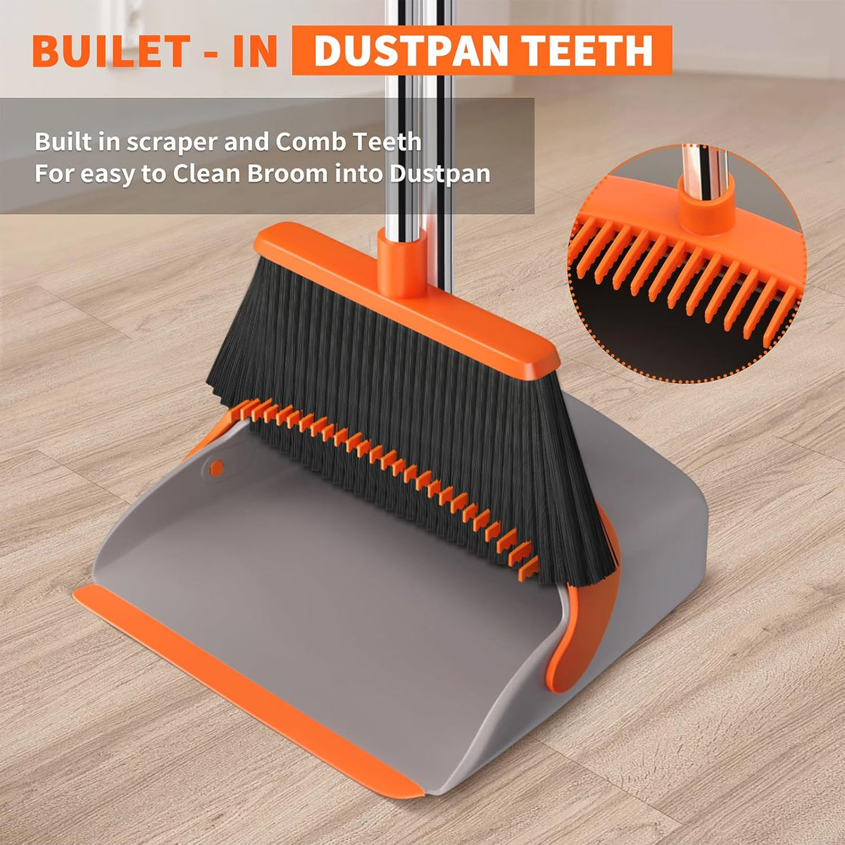Upright Broom Set