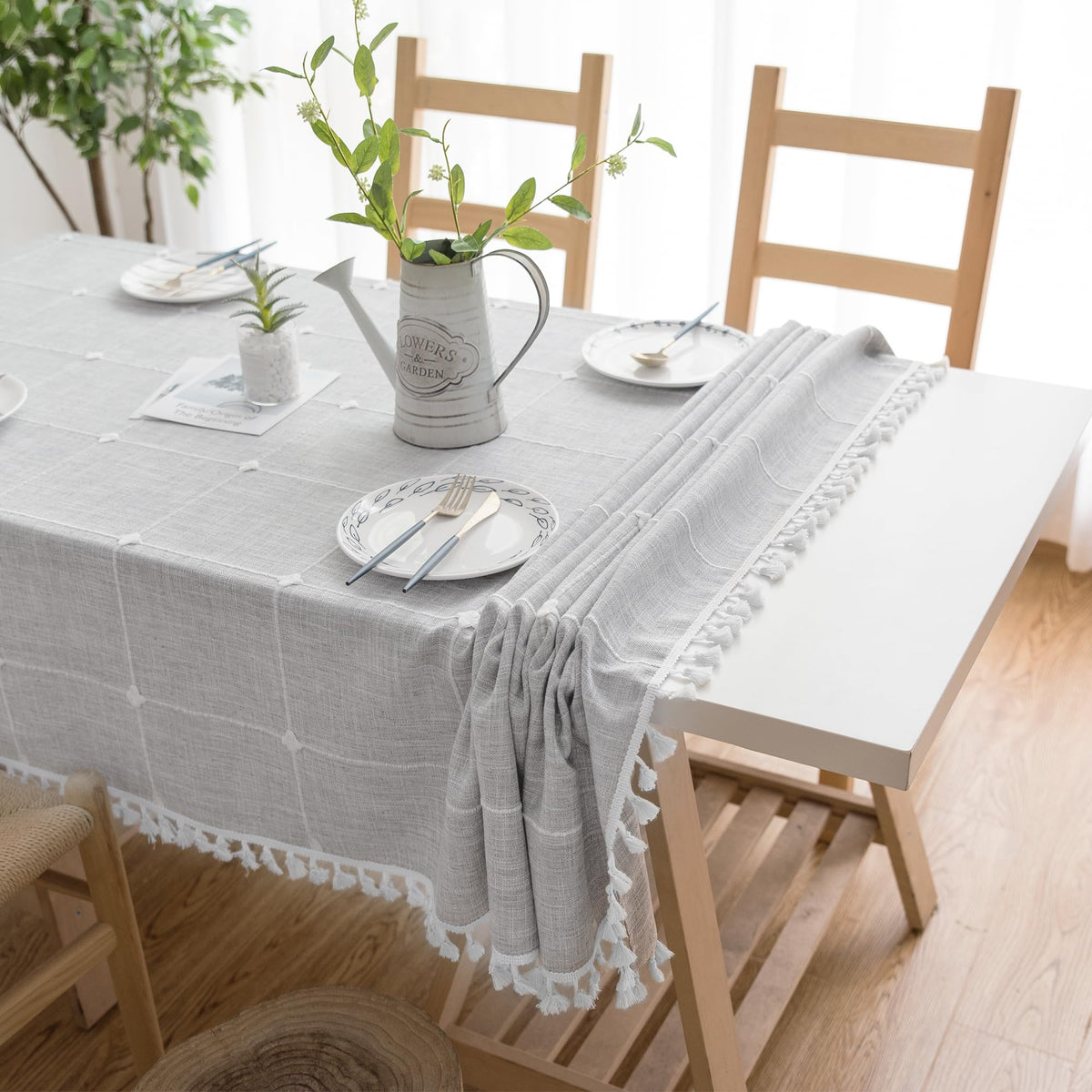 Square Waterproof Farmhouse Tablecloth