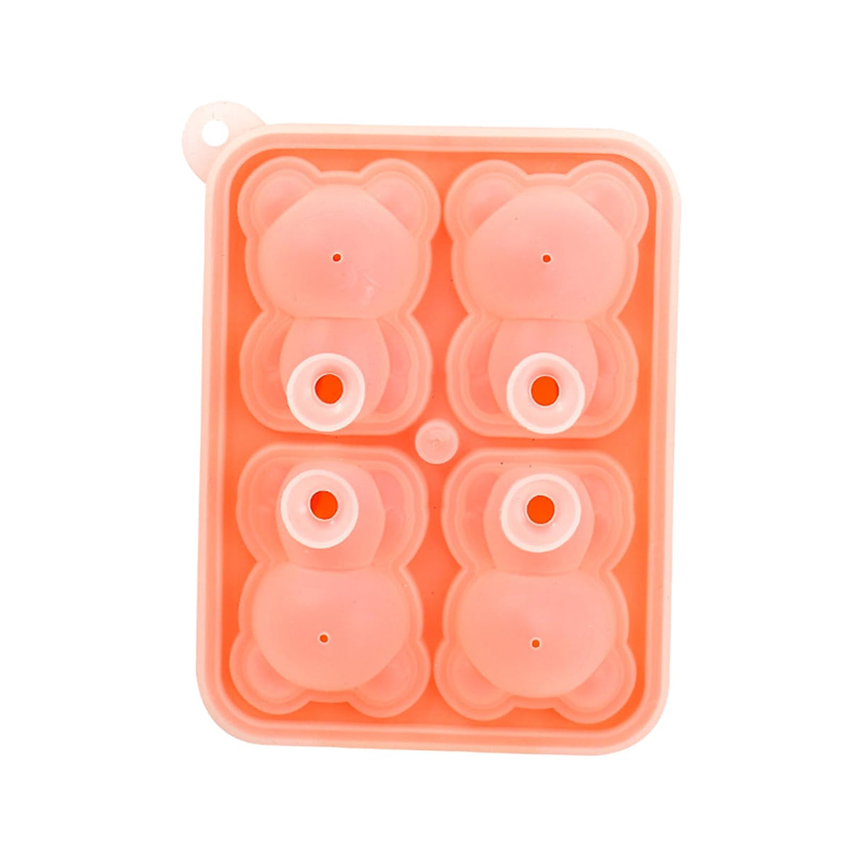 Bear-Shaped Silicone Ice Mould with Four Cavities
