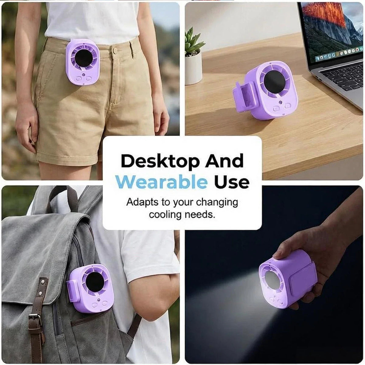 Rechargeable Clip Fan with 100 Speed Settings