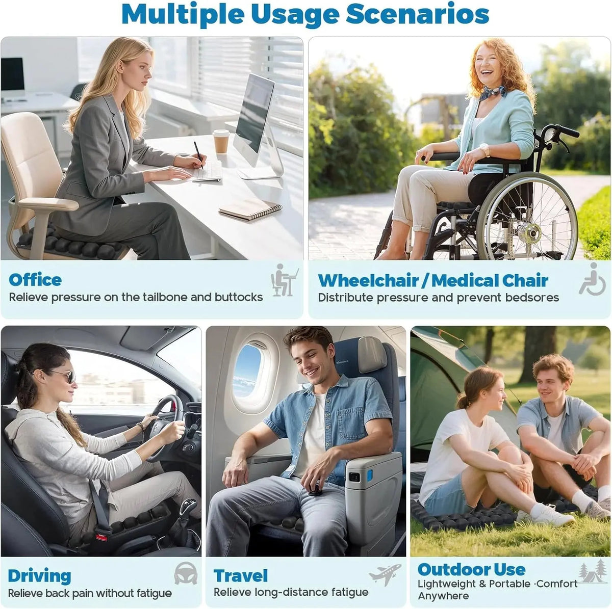 Portable Travel Comfort Seat Cushion