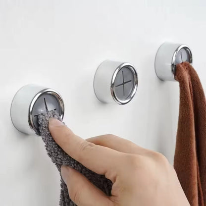Adhesive Round Towel Holder – 2 Pieces