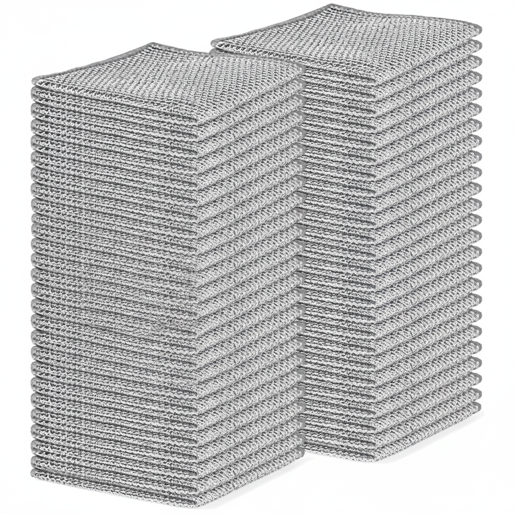 Non Scratch Dual Texture Dishcloth – 30 Pieces