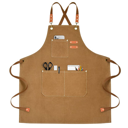Kitchen Apron with Large Pockets