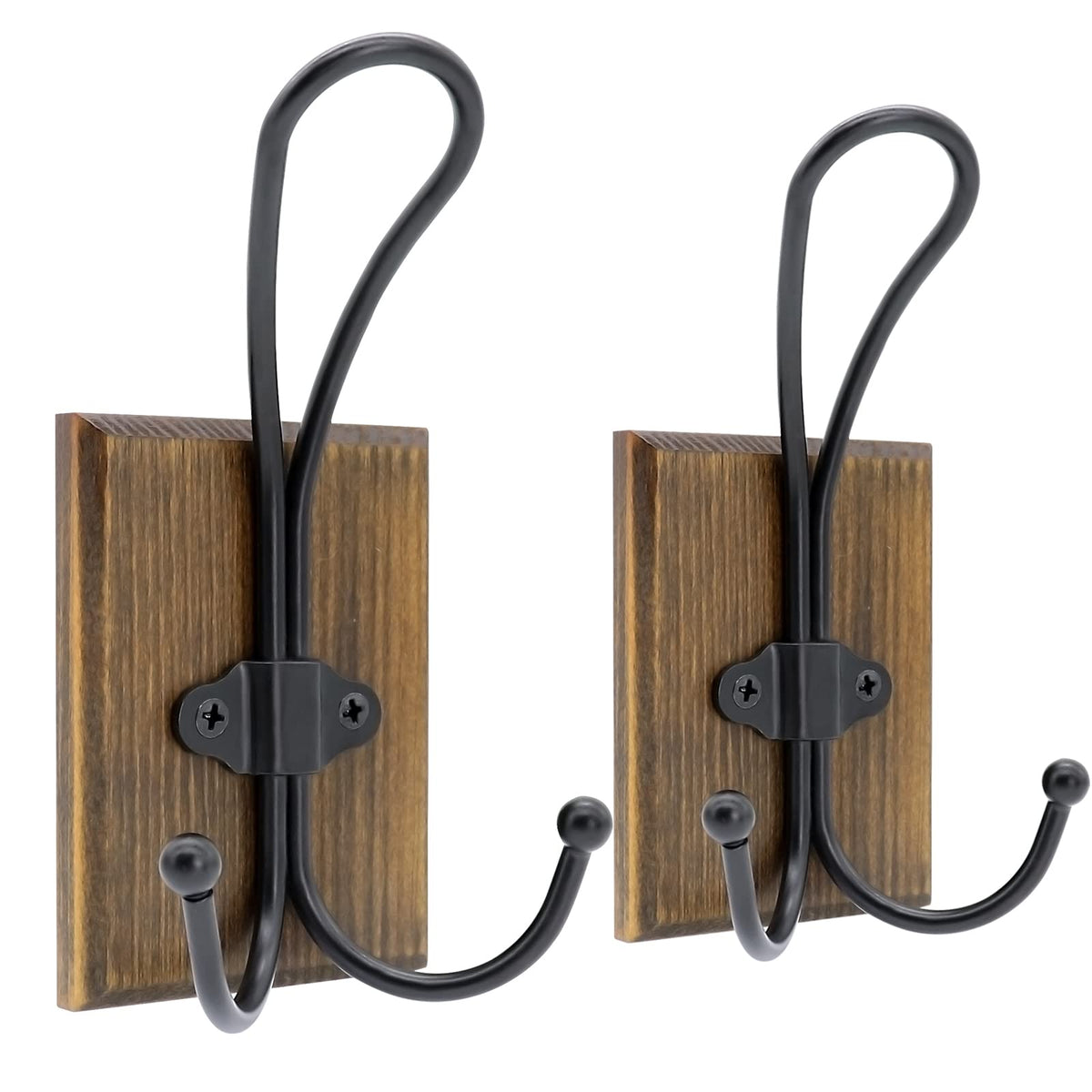 Wooden Pine Hook Rack – 2 Pieces