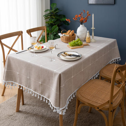 Square Waterproof Farmhouse Tablecloth