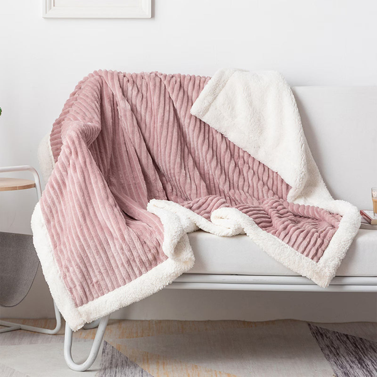 Ribbed Flannel Blanket