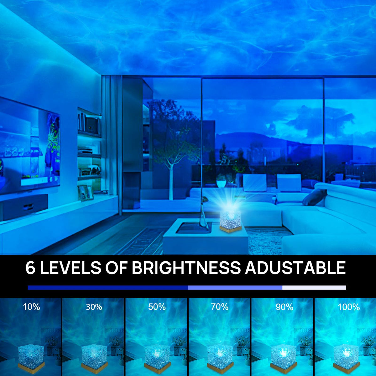 Ocean Wave LED Cube Lamp