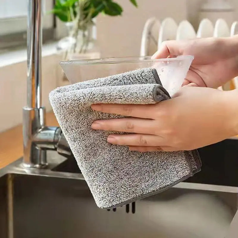 Microfibre Soft Absorbent Washcloths Set – 3 Pieces