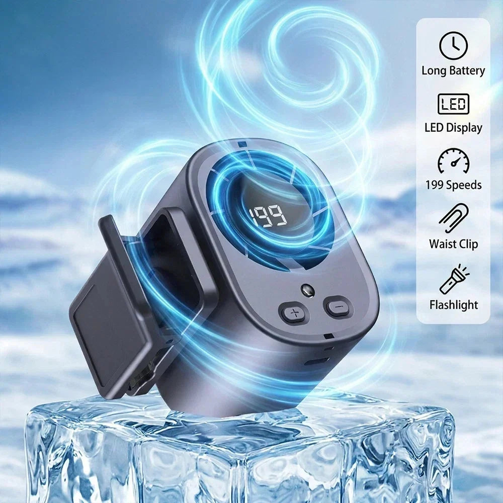Rechargeable Clip Fan with 100 Speed Settings